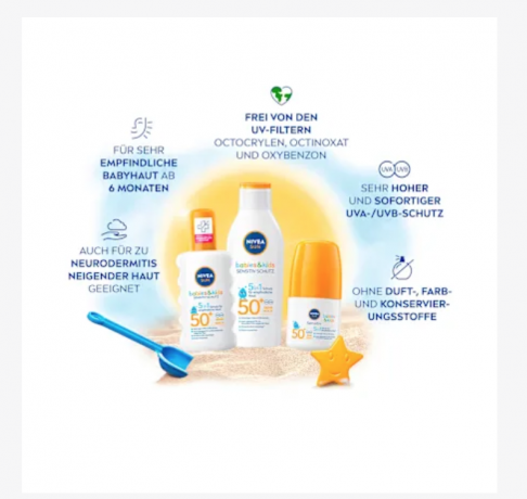NIVEA SUN Sonnenspray Babies & Kids sensitiv LSF 50+, Солнцезащитный спрей для младенцев и детей, для чувствительной кожи, SPF 50+, 200 мл
