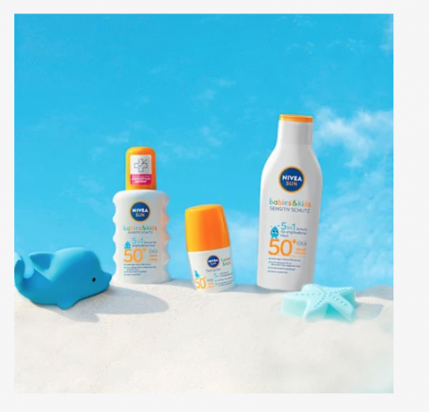 NIVEA SUN Sonnenspray Babies & Kids sensitiv LSF 50+, Солнцезащитный спрей для младенцев и детей, для чувствительной кожи, SPF 50+, 200 мл
