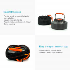 Intirilife Intirilife Wasser-/Teekocher, Outdoor Kochkessel mit 1,1 L Kochen beim Camping oder auf Reisen Orange Прибор для приготовления чая и воды Intirilife, чайник для приготовления пищи на открытом воздухе емкостью 1,1 л — приготовление пищи в походе