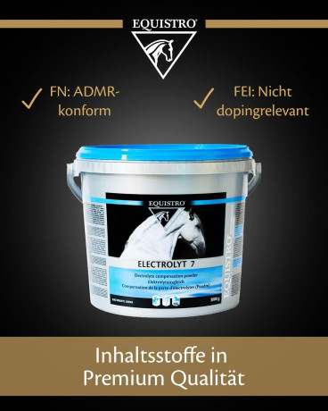 Equistro Elektrolyt 7 3000g, Эквистро Электролит 7 Смесь электролитов для лошадей, 3000г
