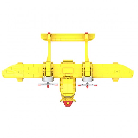 Klemmbausteinset MunichBricks MBE019 Seegans Transportflugzeug Комплект зажимных блоков MunichBricks MBE019 Транспортный самолет Seegans