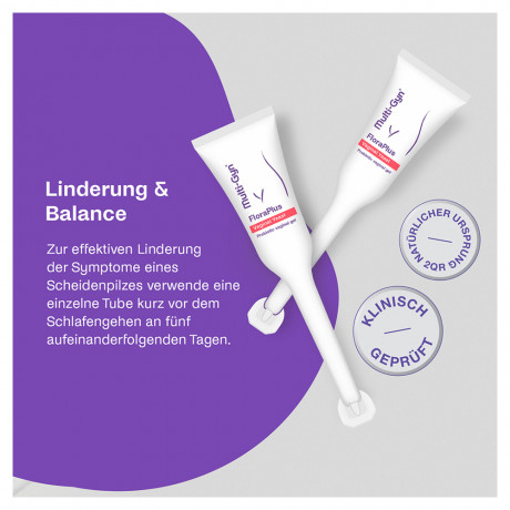 Multi-Gyn (Мулти-гин) FloraPlus Средство для устранения вагинального грибка, 5 х 5 мл