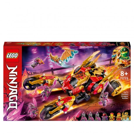 LEGO Ninjago 3er Set: 30592 Mini-Donnerjager + 21172 Der Kristallkonig + 21173 Kais Golddrachen-Raider Набор Ninjago из 3 предметов: 30592 Mini Thunderfighter + 21172 The Crystal King + 21173 Kai’s Gold Dragon Raider
