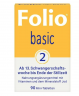 Folio Basic 1 90st + Folio Basic 2 90st, Набор витамины для беременности, полный курс от планирования до грудного вскармливания, фолиевая кислота, йод, D3, B12, 180 таблеток