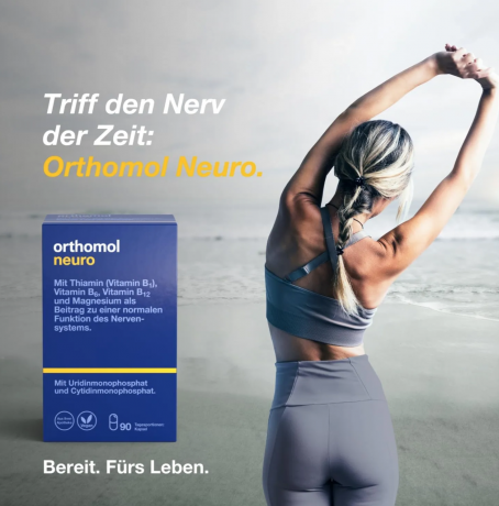 Orthomol neuro Kapseln 90 Stk, Витамины группы B для концентрации и памяти (Германия), 90шт, магний омега 3 коэнзим Q10
