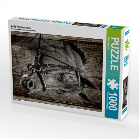 CALVENDO Puzzle CALVENDO Puzzle Antic Pferdemalerei Пазл CALVENDO Puzzle Старинная лошадь картина