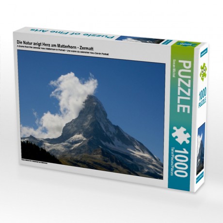 CALVENDO Puzzle CALVENDO Puzzle Die Natur zeigt Herz am Matterhorn Пазл CALVENDO Puzzle Природа показывает свое сердце на Маттерхорне