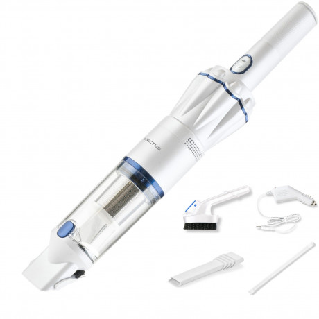 Genius Genius Akku-Handstaubsauger Invictus One 1.0, 90,00 W, beutellos, 11-tlg Handsauger beutellos  kabellos Weiss Беспроводной ручной пылесос Genius Invictus One 1,0, 90,00 Вт, без мешка, ручной пылесос, 11 предметов, без мешка, беспроводной