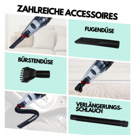 STEINBORG STEINBORG Akku-Handstaubsauger SB-1030, 80 W, beutellos, 6200 Pa Saugleistung, HEPA-Filter, LED-Arbeitsleuchte, 2000mAh Li-Ion Akku, Robust und leicht Беспроводной ручной пылесос STEINBORG SB-1030, 80 Вт, без мешка, мощность всасывания 6200 Па,