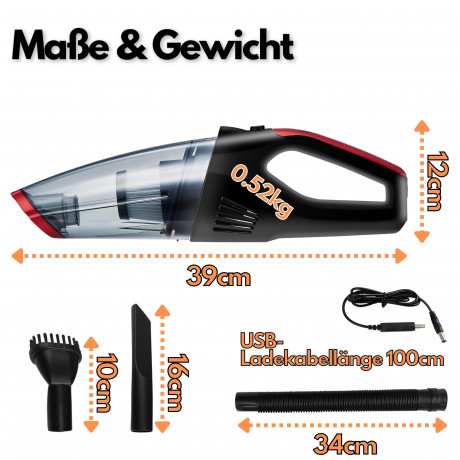 STEINBORG STEINBORG Akku-Handstaubsauger SB-1030, 80 W, beutellos, 6200 Pa Saugleistung, HEPA-Filter, LED-Arbeitsleuchte, 2000mAh Li-Ion Akku, Robust und leicht Беспроводной ручной пылесос STEINBORG SB-1030, 80 Вт, без мешка, мощность всасывания 6200 Па,