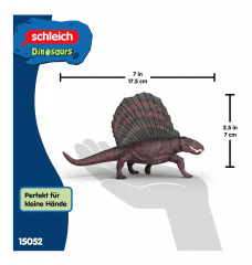Schleich Dinosaurs 15052 Фигурка динозавра Диметродон (Германия), подвижная челюсть, реалистичный динозавр, ручная роспись, от 3 лет