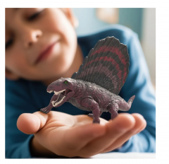 Schleich Dinosaurs 15052 Фигурка динозавра Диметродон (Германия), подвижная челюсть, реалистичный динозавр, ручная роспись, от 3 лет