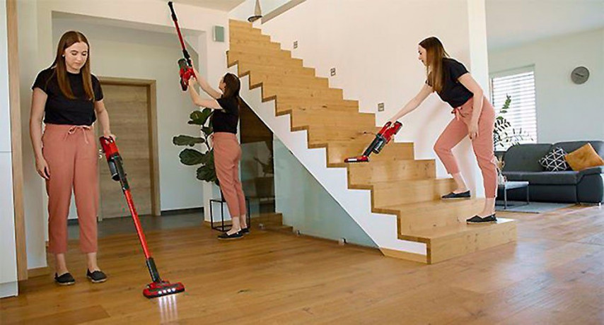 Einhell Einhell Akku-Hand-und Stielstaubsauger TE-SV 18 Li, 120 W, beutellos, ohne Akku und Ladegerat  Беспроводной ручной пылесос Einhell TE-SV 18 Li, 120 Вт, без мешка, без аккумулятора и зарядного устройства