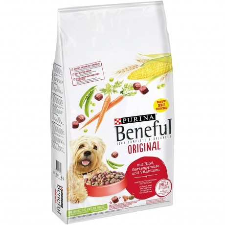 Beneful Original Сухой корм Для собак, с Говядиной, Цельнозерновые, Зерновые,Овощи и Витамины