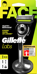 GILLETTE Rasierer, Labs Face, 1 St, Джилетт Набор для бритья Labs Face: станок, 1 сменная кассета и магнитная подставка, 1 набор