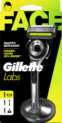 GILLETTE Rasierer, Labs Face, 1 St, Джилетт Набор для бритья Labs Face: станок, 1 сменная кассета и магнитная подставка, 1 набор