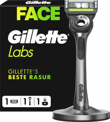 GILLETTE Rasierer, Labs Face, 1 St, Джилетт Набор для бритья Labs Face: станок, 1 сменная кассета и магнитная подставка, 1 набор
