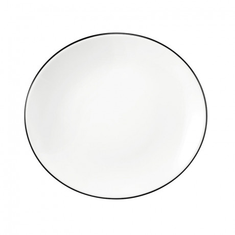 Seltmann Weiden Seltmann Weiden Modern Life Black Line Fruhstucksteller oval l: 21 cm / h: 2,5 cm Seltmann Weiden Modern Life Black Line овальная тарелка для завтрака Д: 21 см / В: 2,5 см