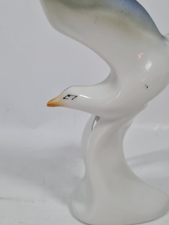 Фигурка винтажная Im Stil Rosenthal "Парящая чайка", фарфор, 16,5 см, Германия, 1960-70гг.