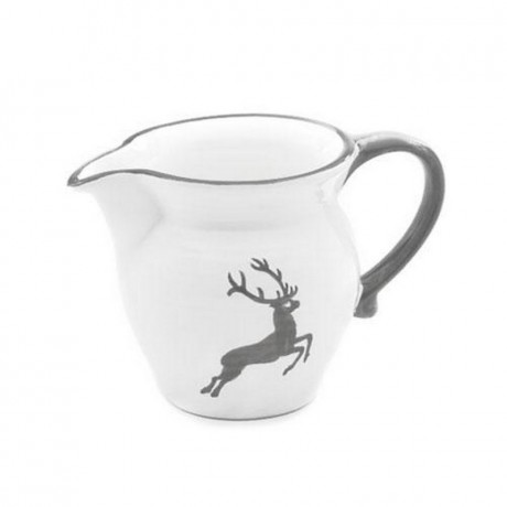Gmundner Keramik Gmundner Keramik Grauer Hirsch Milchgiesser glatt 0,5 L / h: 10,8 cm Гладкая насадка для молока Gmundner Ceramics Grey Deer 0,5 л / высота: 10,8 см