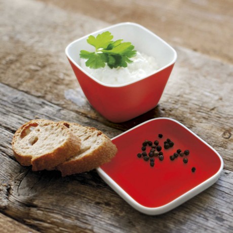 Kahla Kahla Abra Cadabra Deckelchen eckig cherry red 10 cm Kahla Abra Cadabra квадратная крышка вишнево-красная 10 см