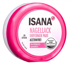 ISANA Nagellack Entfernerpads 30st, ИСАНА Диски для снятия лака с ногтей без ацетона, 30 штук