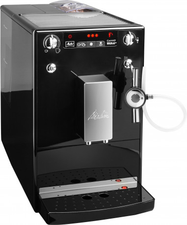 Melitta Melitta Kaffeevollautomat Solo  Perfect Milk E 957-101, schwarz, Cafe cremeEspresso per One Touch, Milchschheisse Milch per Drehregler  Полностью автоматическая кофемашина Melitta Solo Perfect Milk E 957-101, черный, Cafe cremeЭспрессо в одно каса