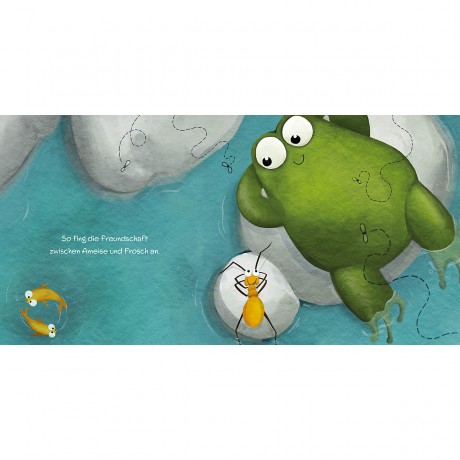 Die Ameise und der Frosch Муравей и лягушка