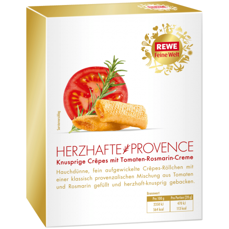 REWE Feine Welt Herzhafte Provence Заготовка для теста с томатной пастой и розмарином 80г