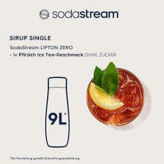 SodaStream Lipton Sirup Pfirsich, Сироп для приготовления Lipton Ice Tea Персиковый сироп, без сахара, 440 мл