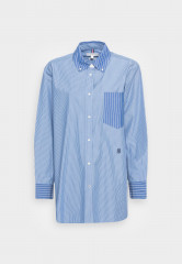 Tommy Hilfiger ORG CO STRIPE OVERSIZED SHIRT LS Blouse blue РУБАШКА ОВЕРСАЙЗ ORG CO В ПОЛОСКУ LS Блузка синий