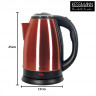 KESSMANN MICHELINO KESSMANN MICHELINO Wasserkocher Edelstahl 1,8 L Abschaltautomatik elektrischer Kettle 2 Teeglaser rot, 1.8 l, 1800,00 W, Wasseraufbereiter Schnelles aufheizen Wasser heizen kochen Aufwarmen  Чайник KESSMANN MICHELINO нержавеющая сталь 1