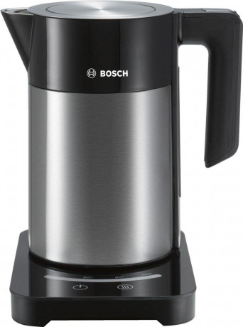 BOSCH BOSCH Wasserkocher TWK7203 Edelstahl/schwarz 1,7 Liter Чайник BOSCH TWK7203 нержавеющая сталь/черный 1,7 литра