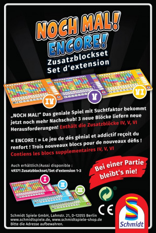 Schmidt Noch Mal Blocks 49345 (Pack of 3), 3 новых дополнительных блока