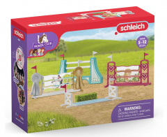 Schleich 42612 Германия препятствия для лошадей Horse Club, набор для прыжков и тренировок, аксессуары для фигурок, 5+