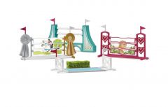 Schleich 42612 Германия препятствия для лошадей Horse Club, набор для прыжков и тренировок, аксессуары для фигурок, 5+
