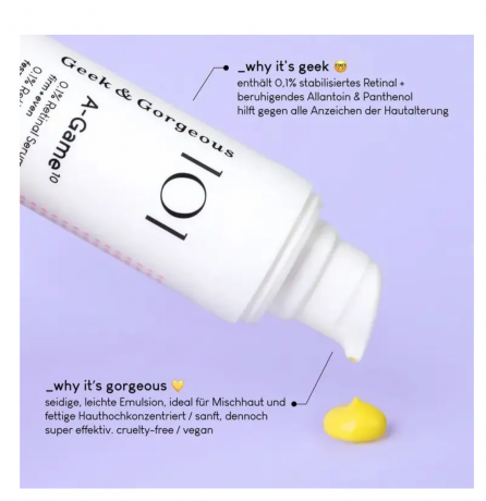  Geek & Gorgeous SET C-Glow 15% Vitamin C + A-Game 10 retinal 0,1%, Набор сывороток для ухода за лицом для женщин (Венгрия), против пигментации, морщин и тусклости кожи, C-Glow витамин C 15%, A-Game ретиналь 0,1%, 15мл + 15мл
