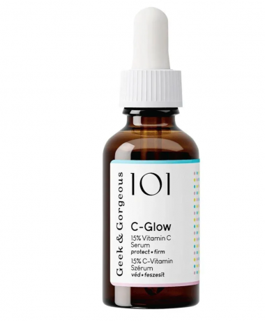  Geek & Gorgeous SET C-Glow 15% Vitamin C + A-Game 10 retinal 0,1%, Набор сывороток для ухода за лицом для женщин (Венгрия), против пигментации, морщин и тусклости кожи, C-Glow витамин C 15%, A-Game ретиналь 0,1%, 15мл + 15мл