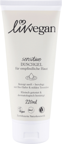 LivVegan (Лив Веган) Duschgel Sensitive для чувствительной кожи Гель для душа чувствительный, 220 мл