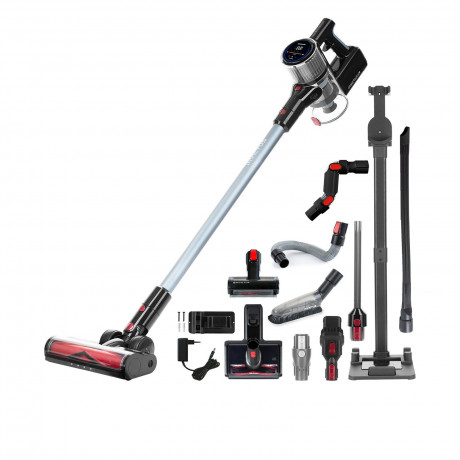 Genius Genius Akku-Hand-und Stielstaubsauger Invictus X9 Facelift Kabellos 20-tlg., Akkustaubsauger, 450,00 W, beutellos HEPA Filter, Aufbewahrungsstation mit Ladestation LED Burste Set AKKU bis zu 55 Min Genius беспроводной ручной пылесос Invictus