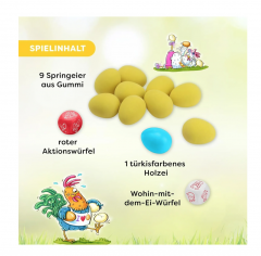 HABA HABA Eiertanz Der Spielklassiker 2012206001, Игра на ловкость Танец яиц, дерево, развивает ловкость, внимание и реакцию, от 5 лет