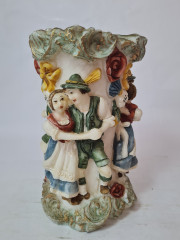 Восковая свеча винтажная "Влюбленные", 20 x 11,5 см, Германия, 1960-70гг.