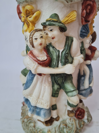 Восковая свеча винтажная "Влюбленные", 20 x 11,5 см, Германия, 1960-70гг.