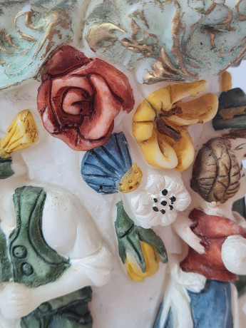 Восковая свеча винтажная "Влюбленные", 20 x 11,5 см, Германия, 1960-70гг.