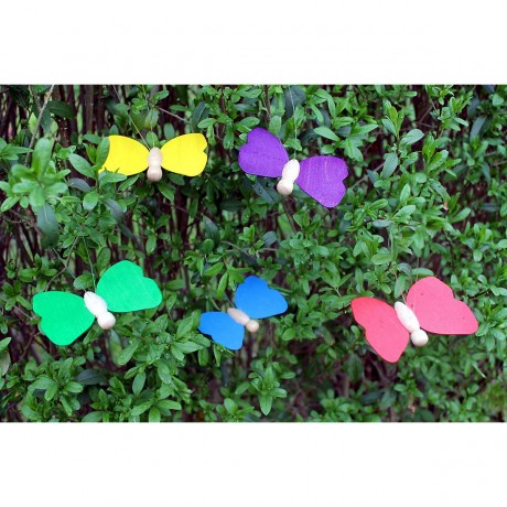 Holzspielzeug 5 Holzschmetterling im Set Деревянные игрушки 5 деревянных бабочек в наборе