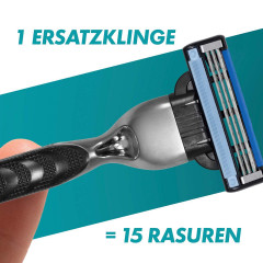 GILLETTE Rasierer, Mach3 Vorteilspack, 1 St, Джилетт Набор для бритья Mach3: станок и 8 сменных кассет, 1 набор