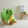 bieco Schaukelpferd Plusch Dino Schaukeltier 60 cm Baby Wippe Holz Spielzeug ab 9M Schaukeltiere Лошадка-качалка Плюшевый Дино Животное-качалка 60 см Baby Rocker Деревянная игрушка от 9M Rocking Animals