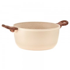 Sambonet Sambonet Rock'n'Rose - Aluminium-Antihaft Fleischtopf mit Deckel Rose d: 24 cm / h: 11,5 cm / 4,5 L Sambonet Rock&quot;n&quot;Rose - Алюминиевая кастрюля с антипригарным покрытием и крышкой Rose d: 24 см / высота: 11,5 см / 4,5 л