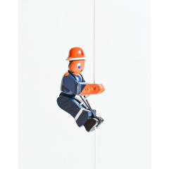 Holzspielzeug Kletterfigur Jugendfeuerwehr Деревянная игрушка альпинистская фигурка молодежная пожарная команда