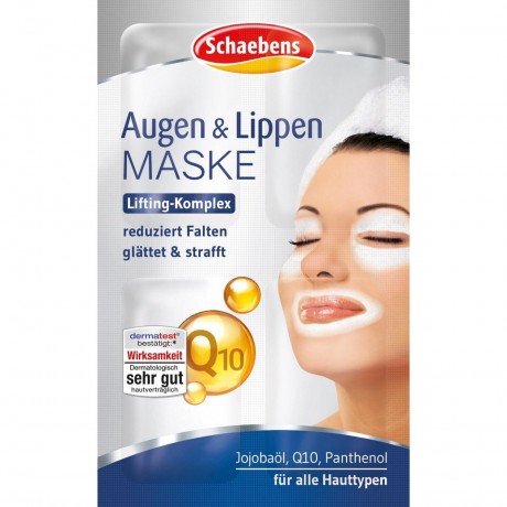 Schaebens Augen & Lippen Maske 12stk  Маска для глаз и губ, набор из 12 шт.